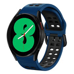 Dây đồng hồ silicone hai màu thoáng khí 20mm, dành cho Samsung Galaxy Watch 4 44mm, dành cho Samsung Galaxy Watch 4 Classic 46mm