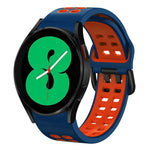 Dây đồng hồ silicone hai màu thoáng khí 20mm, dành cho Samsung Galaxy Watch 4 44mm, dành cho Samsung Galaxy Watch 4 Classic 46mm