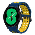 Dây đồng hồ silicone hai màu thoáng khí 20mm, dành cho Samsung Galaxy Watch 4 44mm, dành cho Samsung Galaxy Watch 4 Classic 46mm