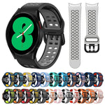 Dây đồng hồ silicone hai màu thoáng khí 20mm, dành cho Samsung Galaxy Watch 4 44mm, dành cho Samsung Galaxy Watch 4 Classic 46mm