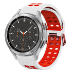 Dây đồng hồ silicone hai màu thoáng khí 20mm, dành cho Samsung Galaxy Watch 4 44mm, dành cho Samsung Galaxy Watch 4 Classic 46mm
