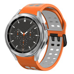 Dây đồng hồ silicone hai màu thoáng khí 20mm, dành cho Samsung Galaxy Watch 4 44mm, dành cho Samsung Galaxy Watch 4 Classic 46mm