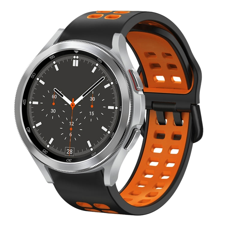 Dây đồng hồ silicone hai màu thoáng khí 20mm, dành cho Samsung Galaxy Watch 4 44mm, dành cho Samsung Galaxy Watch 4 Classic 46mm