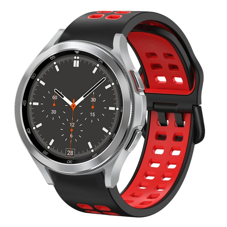 Dây đồng hồ silicone hai màu thoáng khí 20mm, dành cho Samsung Galaxy Watch 4 44mm, dành cho Samsung Galaxy Watch 4 Classic 46mm