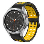 Dây đồng hồ silicone hai màu thoáng khí 20mm, dành cho Samsung Galaxy Watch 4 44mm, dành cho Samsung Galaxy Watch 4 Classic 46mm