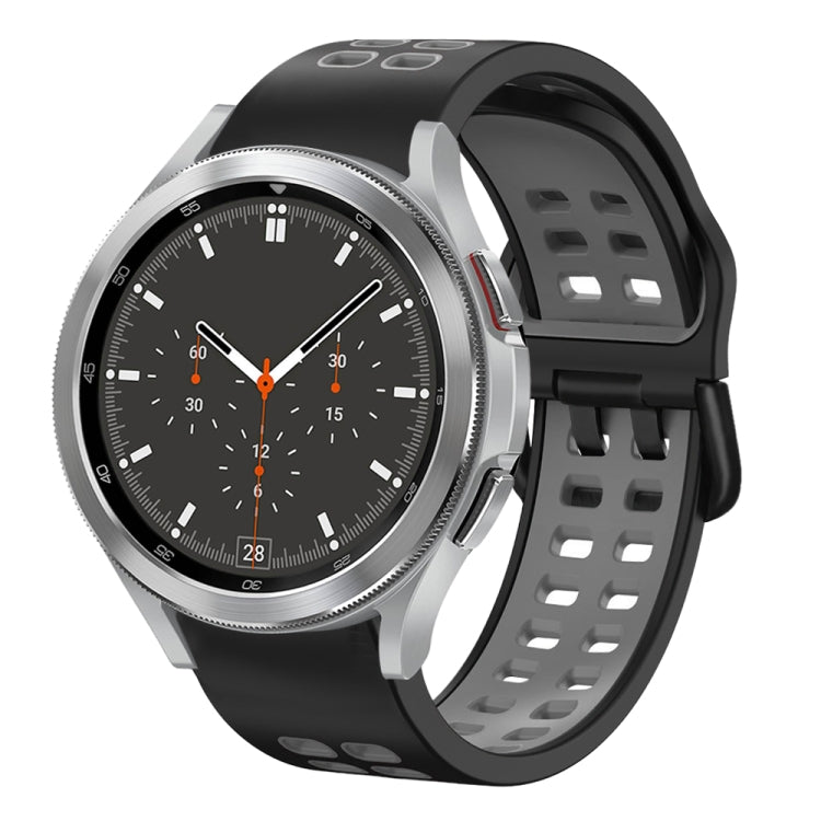 Dây đồng hồ silicone hai màu thoáng khí 20mm, dành cho Samsung Galaxy Watch 4 44mm, dành cho Samsung Galaxy Watch 4 Classic 46mm