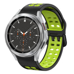 Dây đồng hồ silicone hai màu thoáng khí 20mm, dành cho Samsung Galaxy Watch 4 44mm, dành cho Samsung Galaxy Watch 4 Classic 46mm