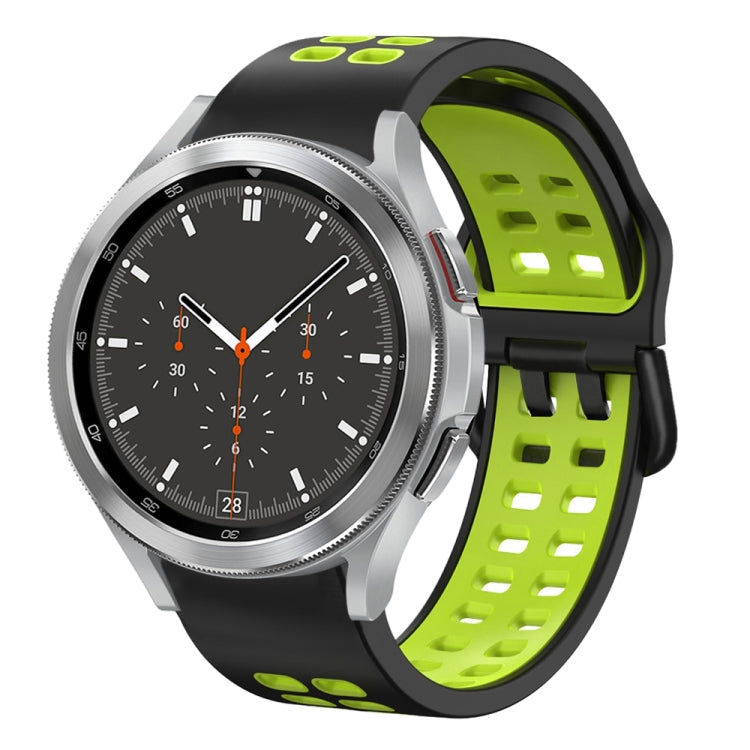 Dây đồng hồ silicone hai màu thoáng khí 20mm, dành cho Samsung Galaxy Watch 4 44mm, dành cho Samsung Galaxy Watch 4 Classic 46mm