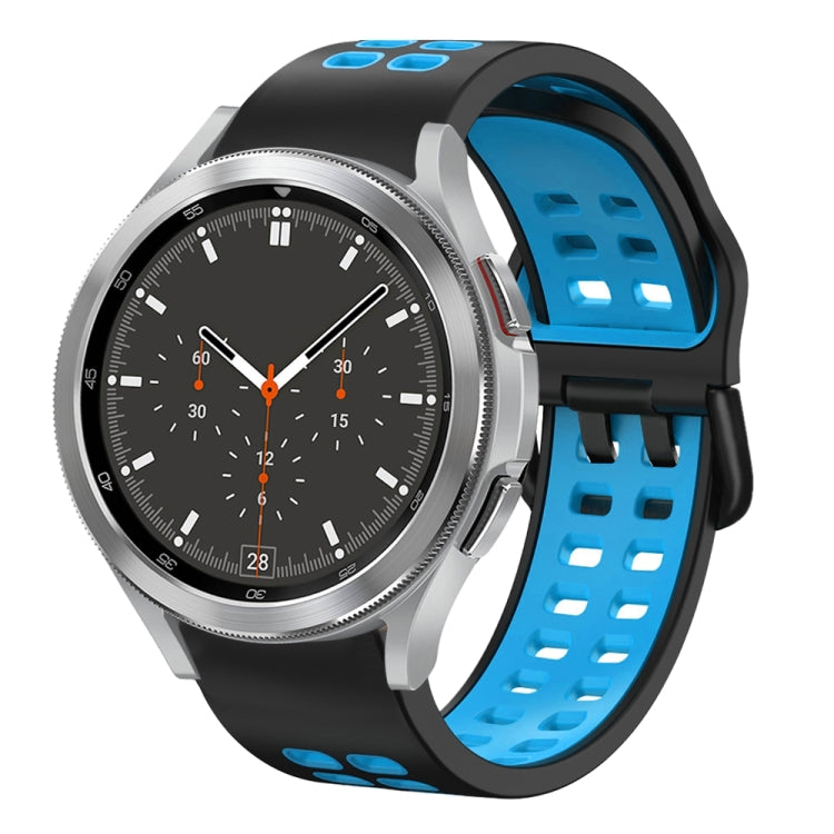 Dây đồng hồ silicone hai màu thoáng khí 20mm, dành cho Samsung Galaxy Watch 4 44mm, dành cho Samsung Galaxy Watch 4 Classic 46mm