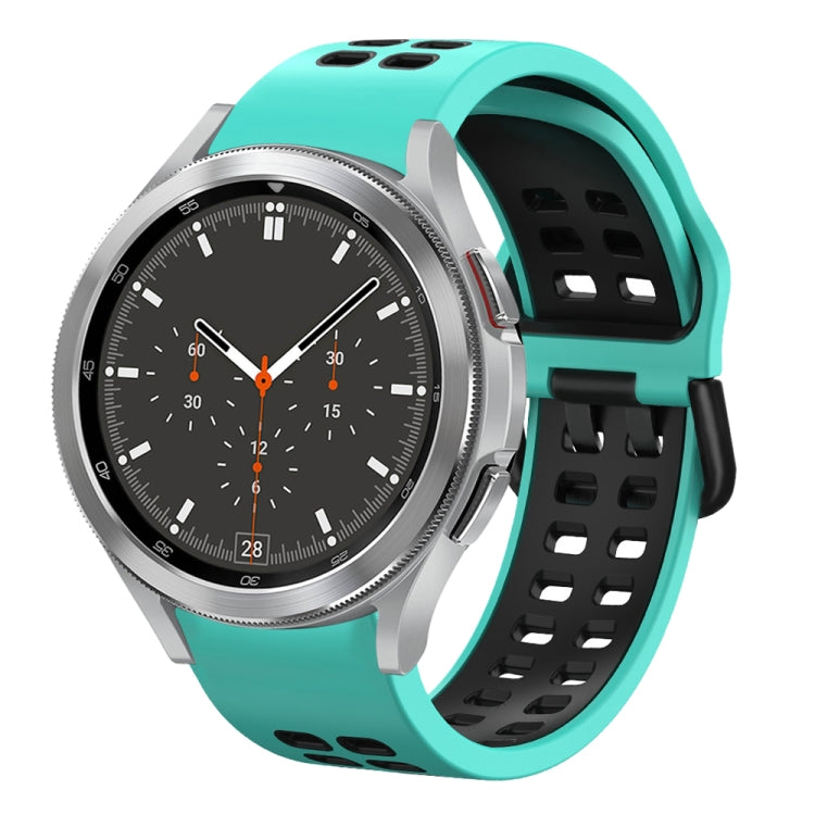 Dây đồng hồ silicone hai màu thoáng khí 20mm, dành cho Samsung Galaxy Watch 4 44mm, dành cho Samsung Galaxy Watch 4 Classic 46mm