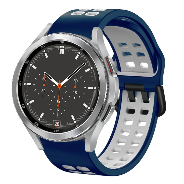 Dây đồng hồ silicone hai màu thoáng khí 20mm, dành cho Samsung Galaxy Watch 4 44mm, dành cho Samsung Galaxy Watch 4 Classic 46mm