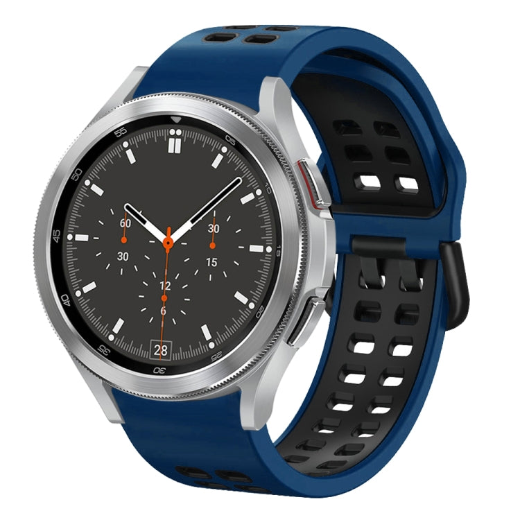 Dây đồng hồ silicone hai màu thoáng khí 20mm, dành cho Samsung Galaxy Watch 4 44mm, dành cho Samsung Galaxy Watch 4 Classic 46mm