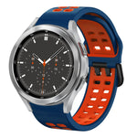 Dây đồng hồ silicone hai màu thoáng khí 20mm, dành cho Samsung Galaxy Watch 4 44mm, dành cho Samsung Galaxy Watch 4 Classic 46mm