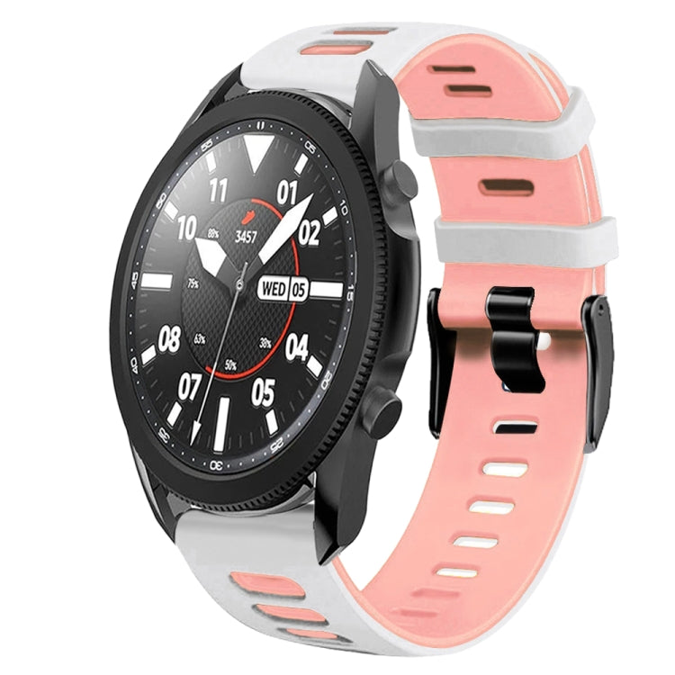 Dây đồng hồ silicone hai màu 20mm, Dành cho Samsung Galaxy Watch 5 Pro 45mm, Dành cho Samsung Galaxy Watch 4 40mm