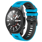Dây đồng hồ silicone hai màu 20mm, Dành cho Samsung Galaxy Watch 5 Pro 45mm, Dành cho Samsung Galaxy Watch 4 40mm