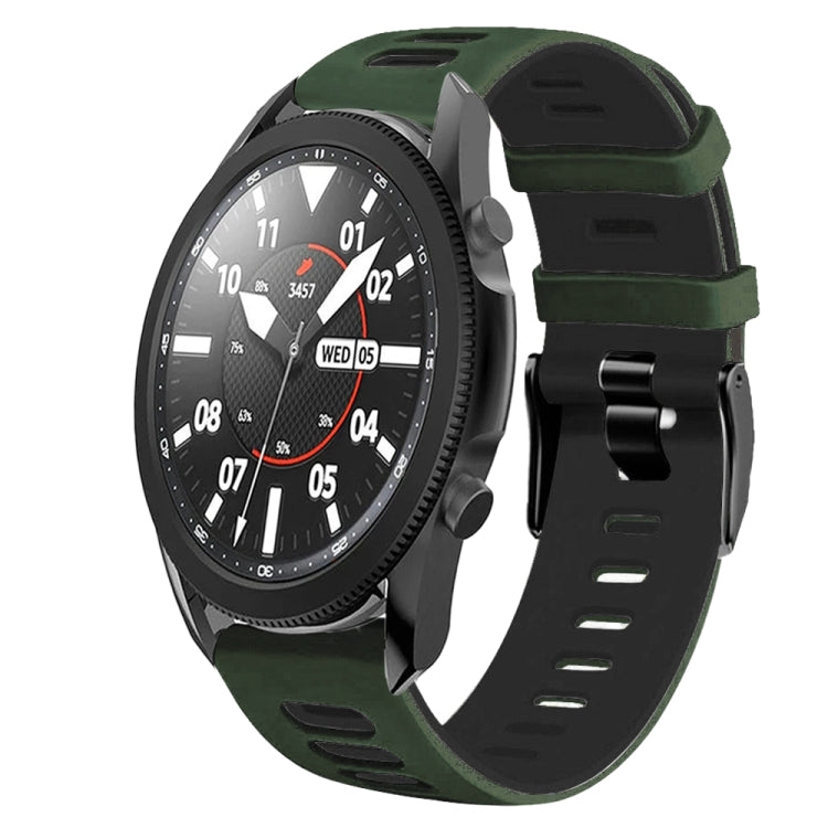 Dây đồng hồ silicone hai màu 20mm, Dành cho Samsung Galaxy Watch 5 Pro 45mm, Dành cho Samsung Galaxy Watch 4 40mm