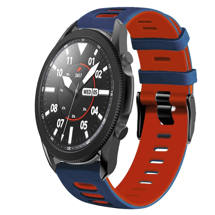 Dây đồng hồ silicone hai màu 20mm, Dành cho Samsung Galaxy Watch 5 Pro 45mm, Dành cho Samsung Galaxy Watch 4 40mm
