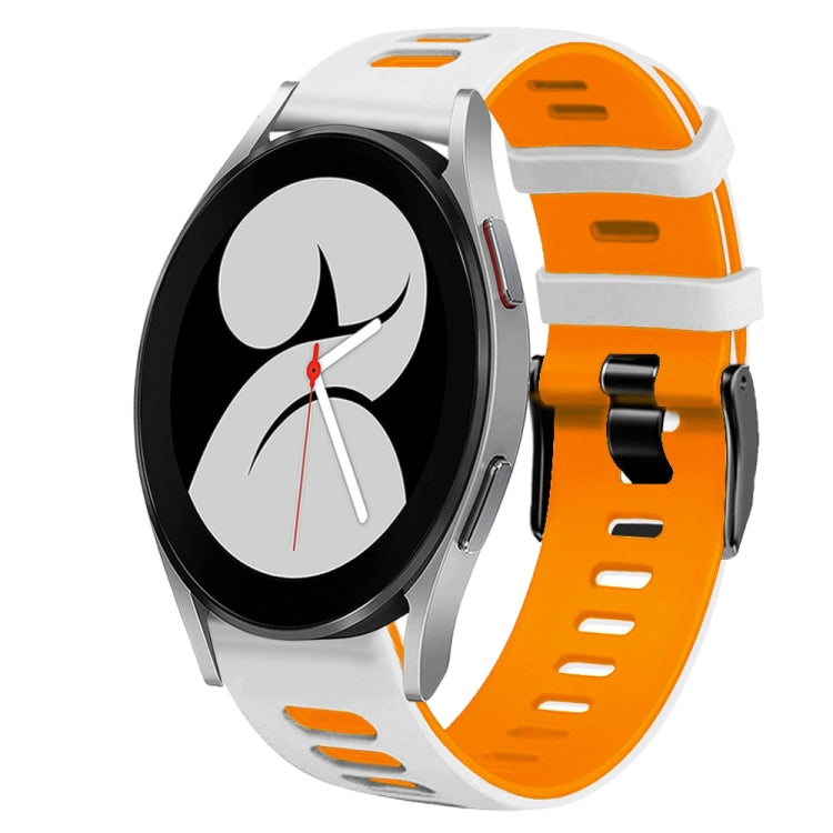 Dây đồng hồ silicone hai màu 20mm, Dành cho Samsung Galaxy Watch 5 Pro 45mm, Dành cho Samsung Galaxy Watch 4 40mm