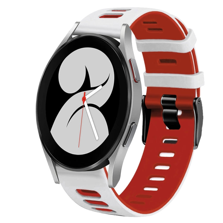 Dây đồng hồ silicone hai màu 20mm, Dành cho Samsung Galaxy Watch 5 Pro 45mm, Dành cho Samsung Galaxy Watch 4 40mm