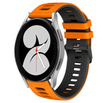 Dây đồng hồ silicone hai màu 20mm, Dành cho Samsung Galaxy Watch 5 Pro 45mm, Dành cho Samsung Galaxy Watch 4 40mm