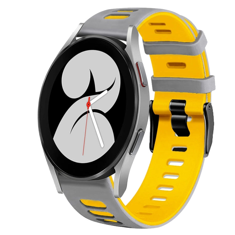 Dây đồng hồ silicone hai màu 20mm, Dành cho Samsung Galaxy Watch 5 Pro 45mm, Dành cho Samsung Galaxy Watch 4 40mm