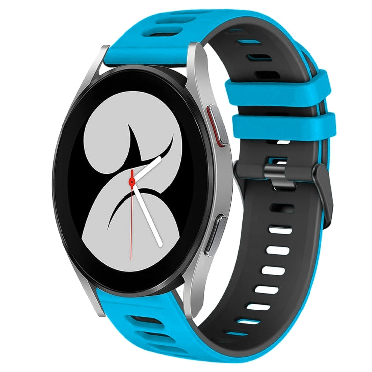 Dây đồng hồ silicone hai màu 20mm, Dành cho Samsung Galaxy Watch 5 Pro 45mm, Dành cho Samsung Galaxy Watch 4 40mm