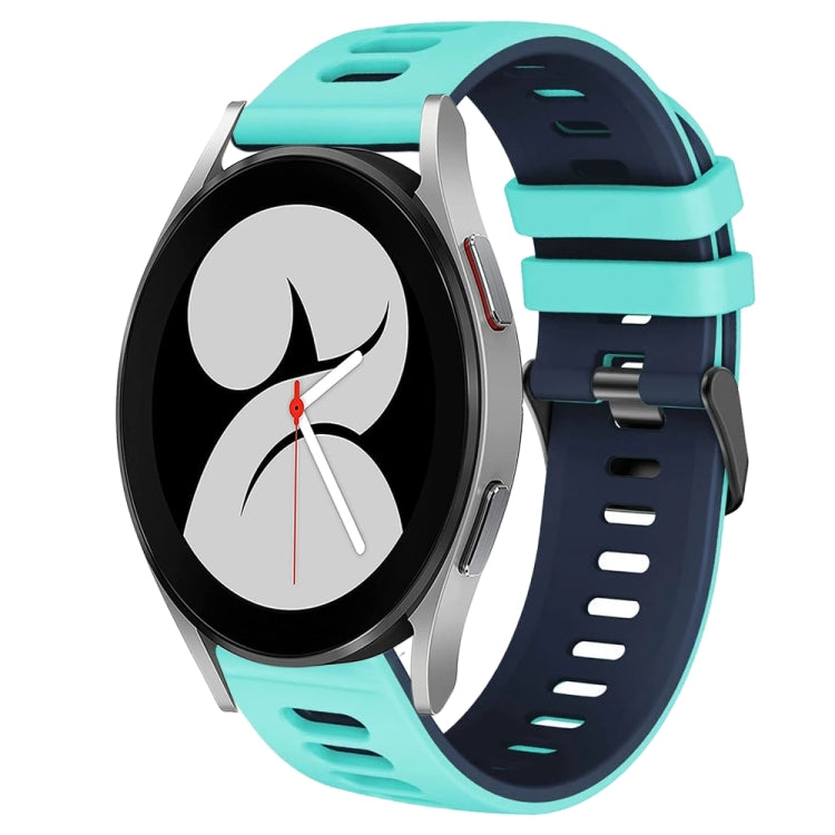 Dây đồng hồ silicone hai màu 20mm, Dành cho Samsung Galaxy Watch 5 Pro 45mm, Dành cho Samsung Galaxy Watch 4 40mm