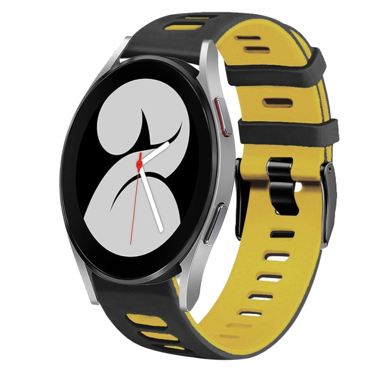 Dây đồng hồ silicone hai màu 20mm, Dành cho Samsung Galaxy Watch 5 Pro 45mm, Dành cho Samsung Galaxy Watch 4 40mm