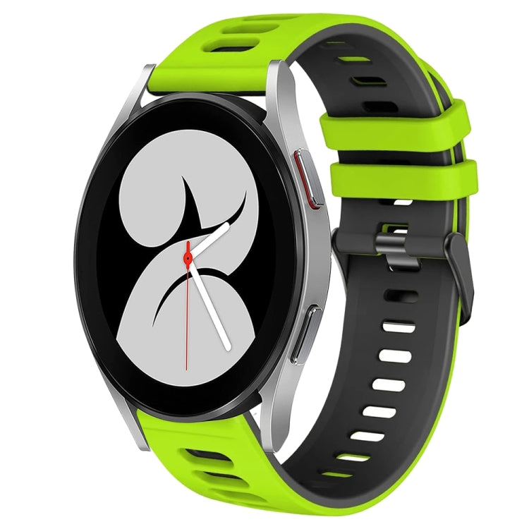 Dây đồng hồ silicone hai màu 20mm, Dành cho Samsung Galaxy Watch 5 Pro 45mm, Dành cho Samsung Galaxy Watch 4 40mm