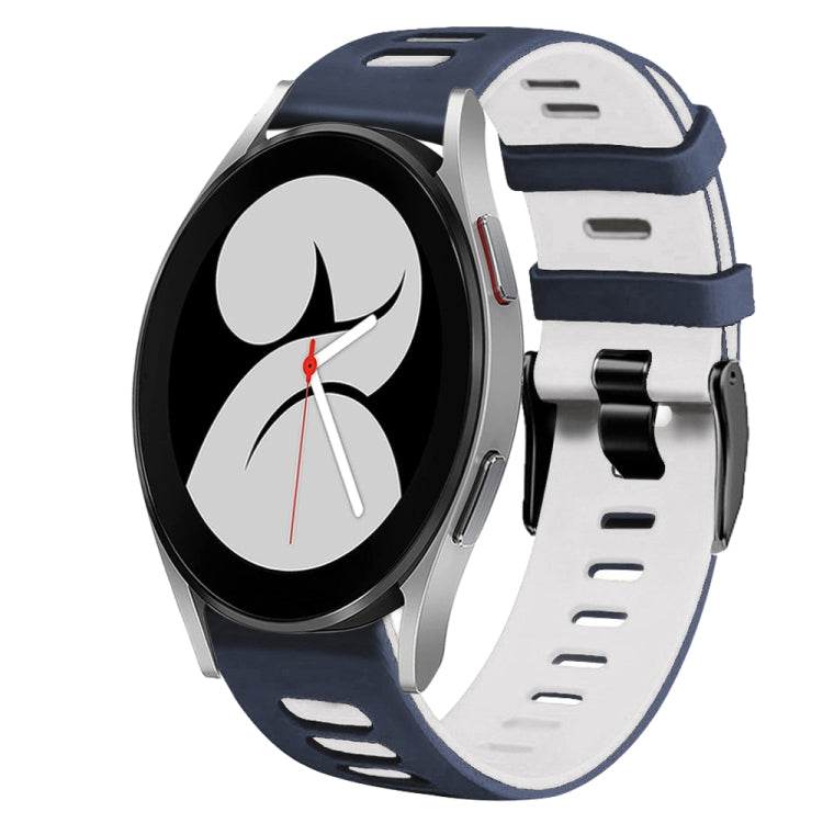 Dây đồng hồ silicone hai màu 20mm, Dành cho Samsung Galaxy Watch 5 Pro 45mm, Dành cho Samsung Galaxy Watch 4 40mm