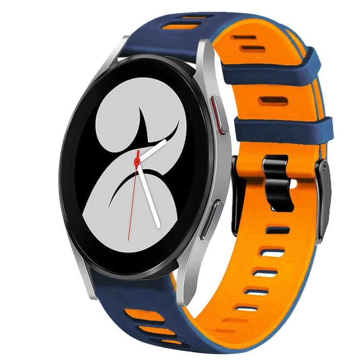Dây đồng hồ silicone hai màu 20mm, Dành cho Samsung Galaxy Watch 5 Pro 45mm, Dành cho Samsung Galaxy Watch 4 40mm