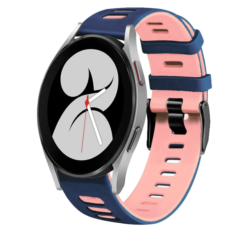 Dây đồng hồ silicone hai màu 20mm, Dành cho Samsung Galaxy Watch 5 Pro 45mm, Dành cho Samsung Galaxy Watch 4 40mm