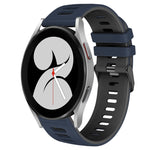 Dây đồng hồ silicone hai màu 20mm, Dành cho Samsung Galaxy Watch 5 Pro 45mm, Dành cho Samsung Galaxy Watch 4 40mm