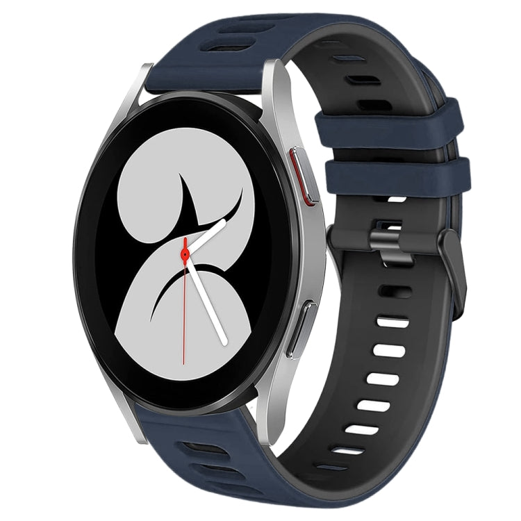 Dây đồng hồ silicone hai màu 20mm, Dành cho Samsung Galaxy Watch 5 Pro 45mm, Dành cho Samsung Galaxy Watch 4 40mm