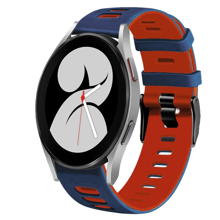 Dây đồng hồ silicone hai màu 20mm, Dành cho Samsung Galaxy Watch 5 Pro 45mm, Dành cho Samsung Galaxy Watch 4 40mm