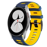 Dây đồng hồ silicone hai màu 20mm, Dành cho Samsung Galaxy Watch 5 Pro 45mm, Dành cho Samsung Galaxy Watch 4 40mm