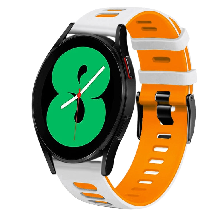 Dây đồng hồ silicone hai màu 20mm, Dành cho Samsung Galaxy Watch 4 44mm, Dành cho Samsung Galaxy Watch 4 Classic 46mm