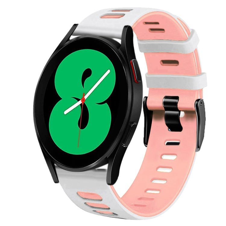 Dây đồng hồ silicone hai màu 20mm, Dành cho Samsung Galaxy Watch 4 44mm, Dành cho Samsung Galaxy Watch 4 Classic 46mm