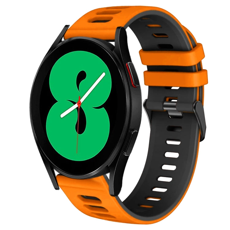 Dây đồng hồ silicone hai màu 20mm, Dành cho Samsung Galaxy Watch 4 44mm, Dành cho Samsung Galaxy Watch 4 Classic 46mm