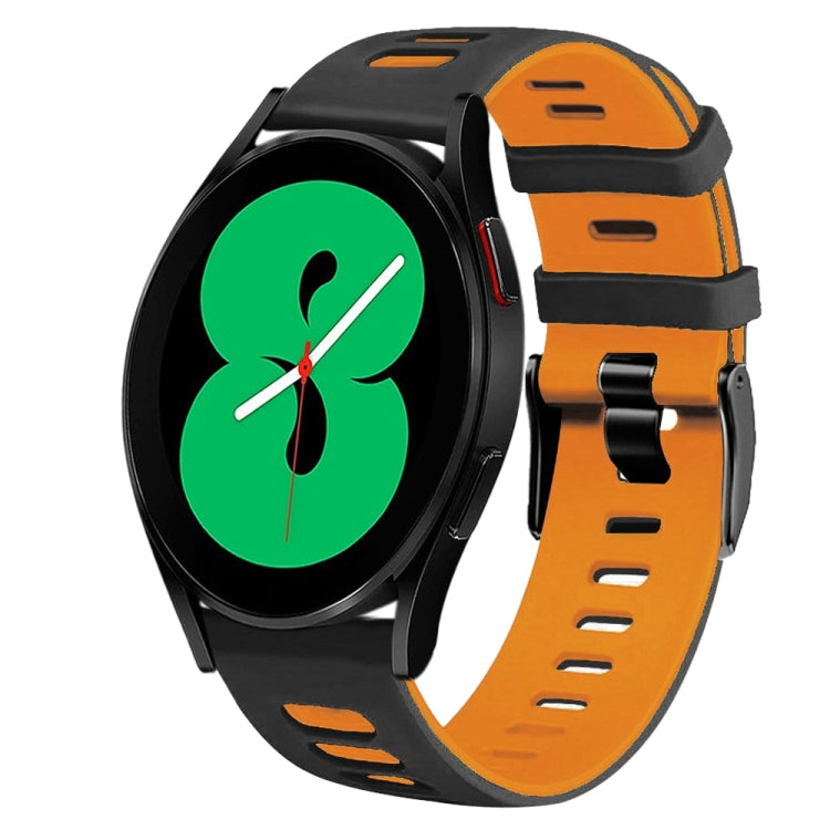 Dây đồng hồ silicone hai màu 20mm, Dành cho Samsung Galaxy Watch 4 44mm, Dành cho Samsung Galaxy Watch 4 Classic 46mm