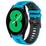 Dây đồng hồ silicone hai màu 20mm, Dành cho Samsung Galaxy Watch 4 44mm, Dành cho Samsung Galaxy Watch 4 Classic 46mm
