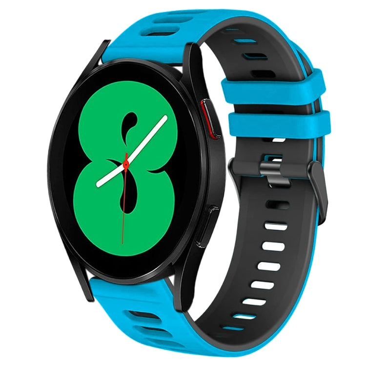 Dây đồng hồ silicone hai màu 20mm, Dành cho Samsung Galaxy Watch 4 44mm, Dành cho Samsung Galaxy Watch 4 Classic 46mm