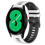 Dây đồng hồ silicone hai màu 20mm, Dành cho Samsung Galaxy Watch 4 44mm, Dành cho Samsung Galaxy Watch 4 Classic 46mm