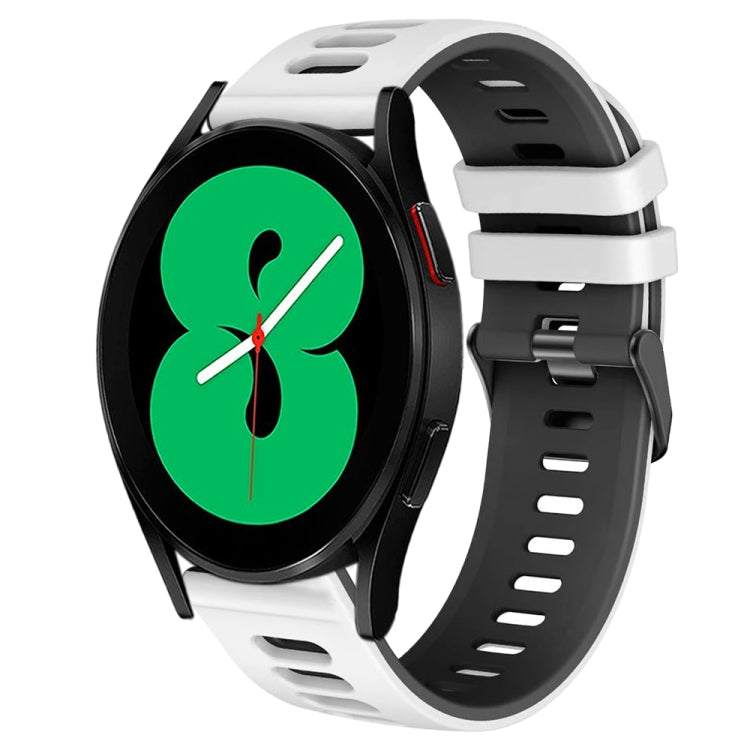 Dây đồng hồ silicone hai màu 20mm, Dành cho Samsung Galaxy Watch 4 44mm, Dành cho Samsung Galaxy Watch 4 Classic 46mm