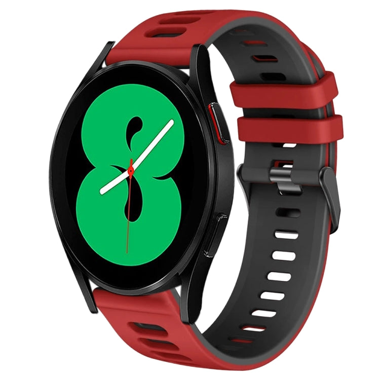 Dây đồng hồ silicone hai màu 20mm, Dành cho Samsung Galaxy Watch 4 44mm, Dành cho Samsung Galaxy Watch 4 Classic 46mm
