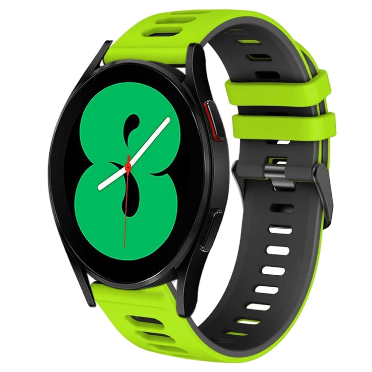 Dây đồng hồ silicone hai màu 20mm, Dành cho Samsung Galaxy Watch 4 44mm, Dành cho Samsung Galaxy Watch 4 Classic 46mm
