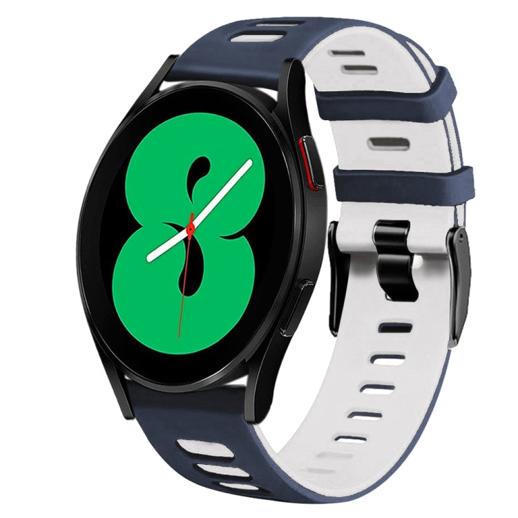 Dây đồng hồ silicone hai màu 20mm, Dành cho Samsung Galaxy Watch 4 44mm, Dành cho Samsung Galaxy Watch 4 Classic 46mm