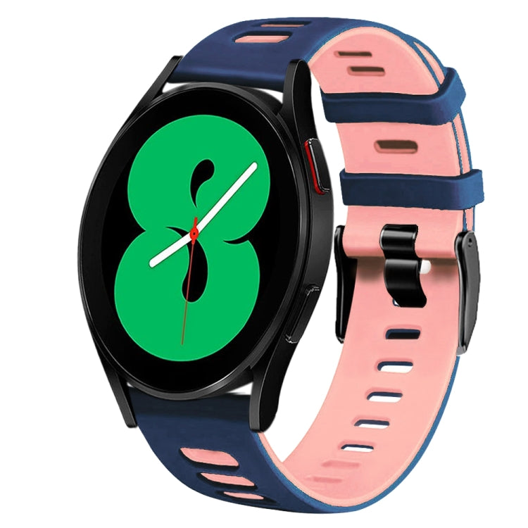 Dây đồng hồ silicone hai màu 20mm, Dành cho Samsung Galaxy Watch 4 44mm, Dành cho Samsung Galaxy Watch 4 Classic 46mm