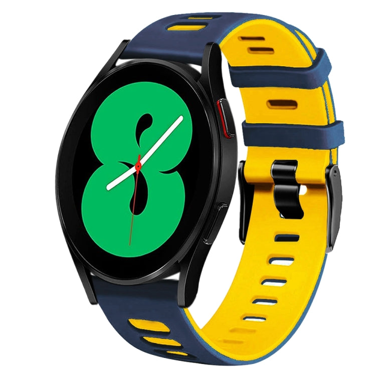 Dây đồng hồ silicone hai màu 20mm, Dành cho Samsung Galaxy Watch 4 44mm, Dành cho Samsung Galaxy Watch 4 Classic 46mm