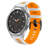 Dây đồng hồ silicone hai màu 20mm, Dành cho Samsung Galaxy Watch 4 44mm, Dành cho Samsung Galaxy Watch 4 Classic 46mm